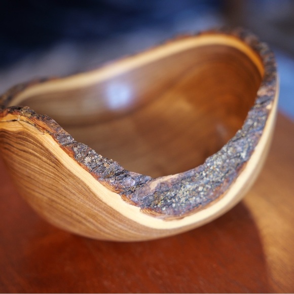 Handmade Scholar Wood Bowl by Robert Gochnauer Raw Edge - 2018 Signed by Artist - Picture 10 of 10